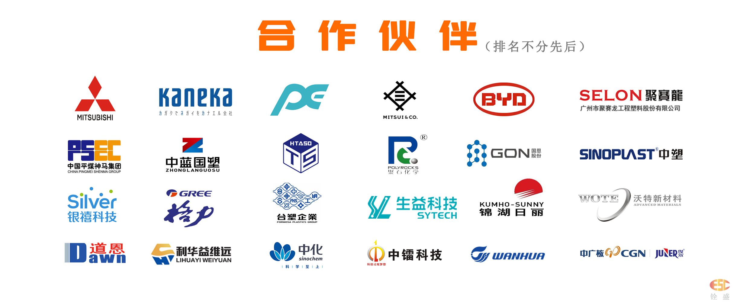 pc阻燃剂生产厂家客户logo墙